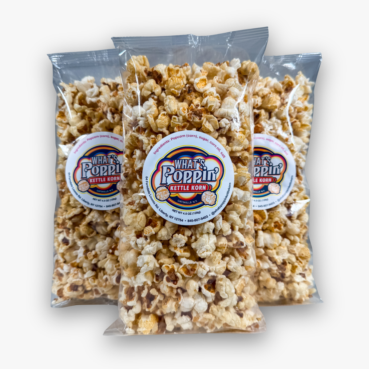 What's Poppin' Kettle Korn Share Bag 3-Pack – What's Poppin