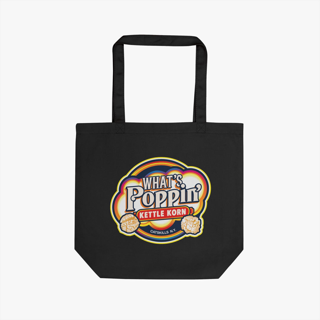 What’s Poppin’ Kettle Korn™ Eco Tote Bag — Organic Cotton Reusable Shopper | Sustainable Catskills Merch
