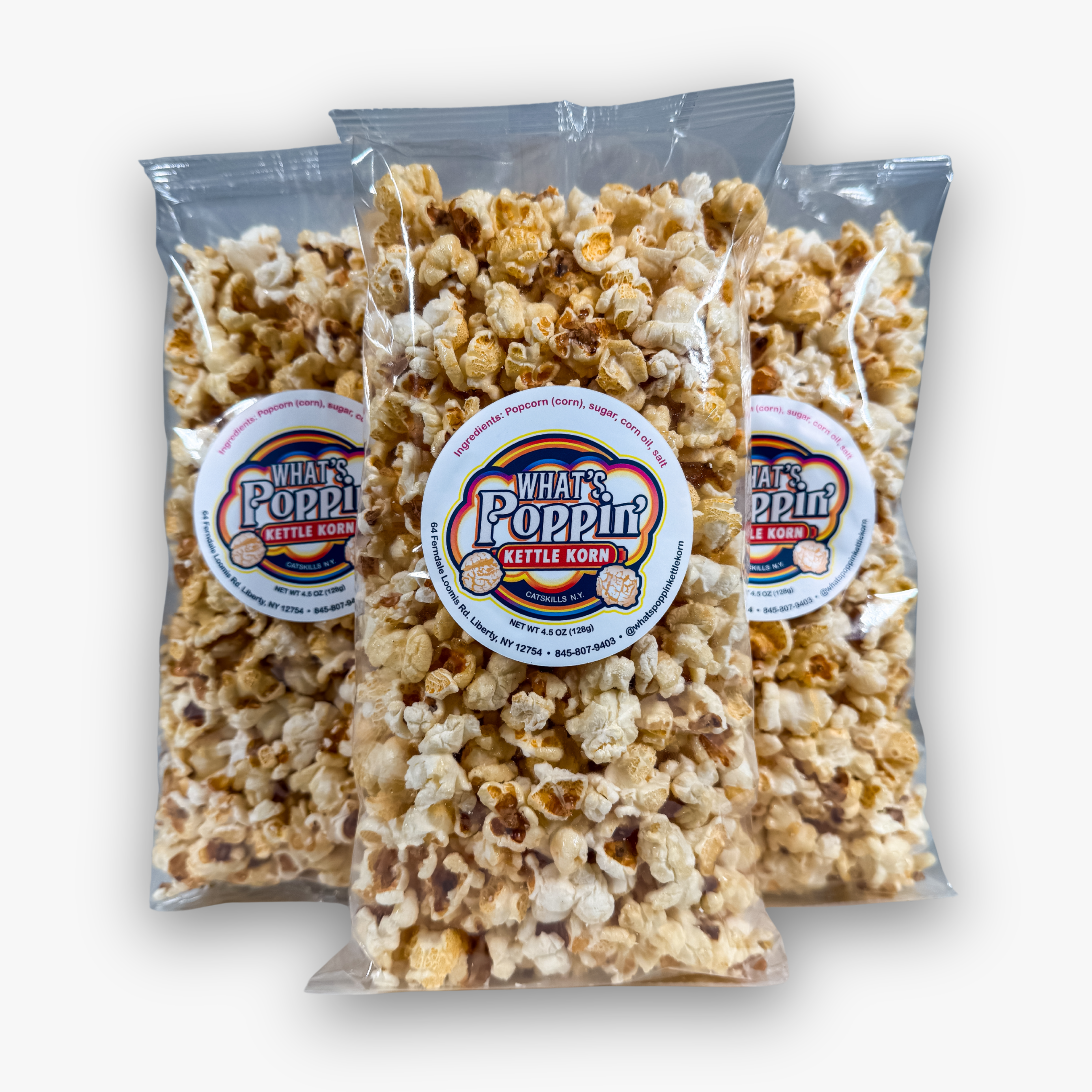 What's Poppin' Kettle Korn Share Bag 3-Pack – What's Poppin